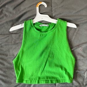 Neon Green Zara Tank